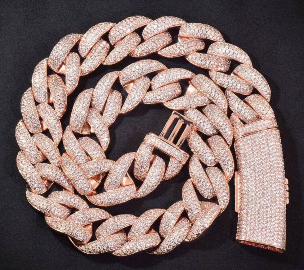 Iced out cuban link chain