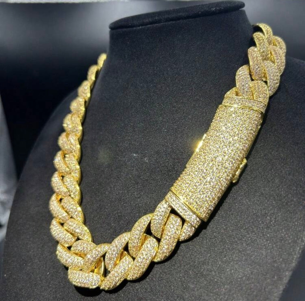 Iced out cuban link chain